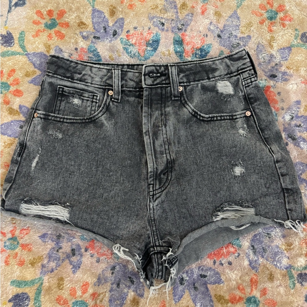 Wild Fable Black Distressed Jean Shorts